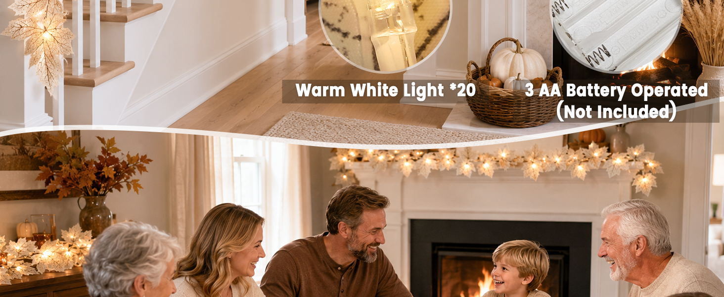 fall decor fall decorations for home fall lights fall garland halloween decor thanksgiving decor