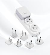 Ceptics Travel Power Strip - Small & Compact - Surge Protector - Grounded USB + Type C - 2 USA Ou...