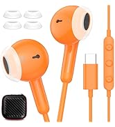 Wired Earbuds USB C Headphones for iPhone 17 Pro Max 16e 16 Plus 15,Noise Canceling Type C Earpho...