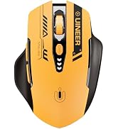 Uineer Wireless Mouse, Bluetooth 5.0/2.4G /Wired, 12,800 DPI, Programmable | Rechargeable Ergonom...
