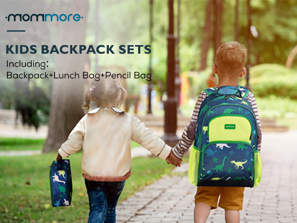 kid backpack with lunch box