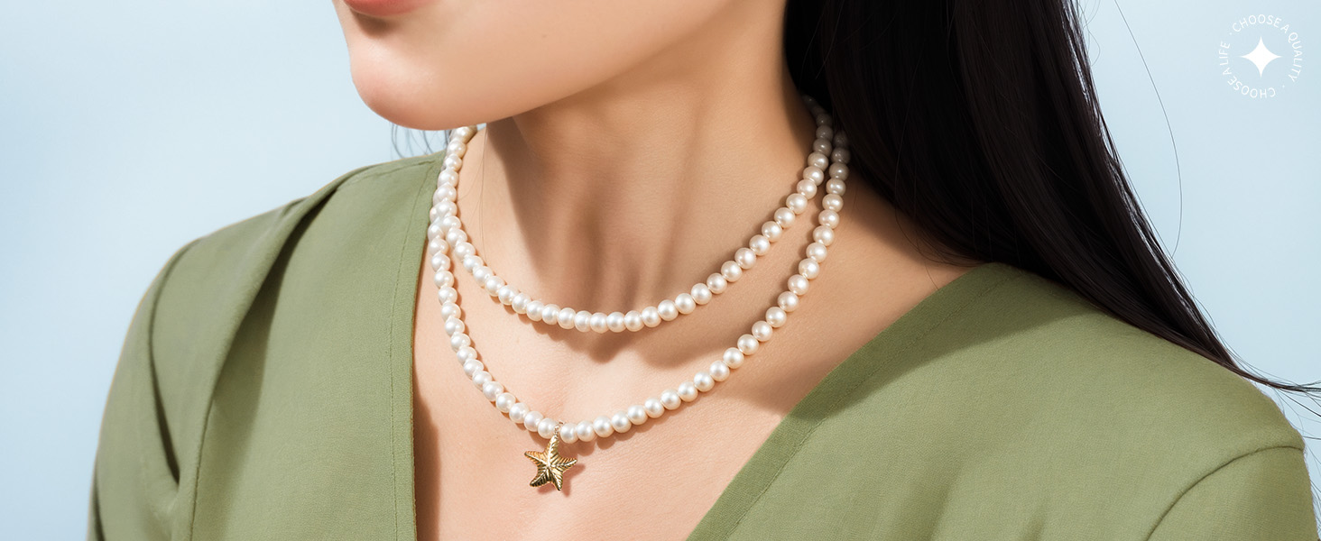 graceful pearl neacklace