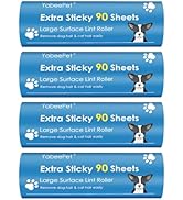 Extra Sticky Large Lint Roller Refills, 6.3'' Giant Lint Roller Refills for Pet Hair, Clothes&Fur...