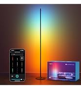 Lepro OE1 AI Corner Floor Lamp, Smart RGBICW LED Corner Lamp with Music Sync, Alexa Enabled, Pers...