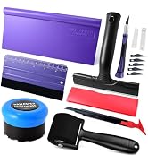 NEWISHTOOL Wallpaper Tool Kit Includes Smoother, Felt Squeegee, Wall Paper Scoring Tool, Seam Rol...