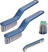 2 Pieces Grout Cleaner Brush with Tweezers Cleaning Tile and Scrub Brush Stiff Grout Cleaning Bru...