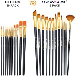 premium 12pack paint brush set