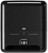 Tork Matic Hand Towel Roll Dispenser with Intuition Sensor, Black, Elevation, H1, non-contact One...