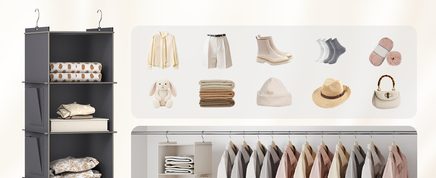 hanging closet organizer
