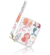 bipkonu Girls Wallet for Kids, Kids Wallet for Girls 6-8 8-10 10-12, Small Cute Mermaid Leather T...