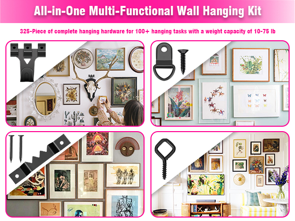 Multi-purpose nails for hanging pictures