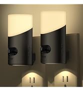 Lyridz LED Night Lights Plug into Wall with Motion Sensor, 1-150LM Dimmable Plug-in Nightlight In...