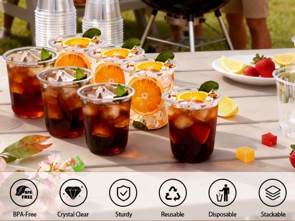 clear Plastic Cups Disposable