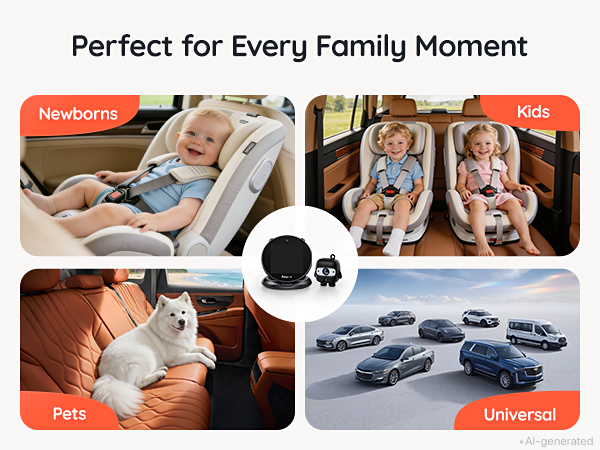 Baby Car Camera Monitor Rear-Facing