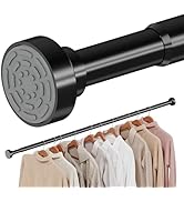 Supforce No Drilling Closet Rods for Hanging Clothes, Non Slip Tension Rod with Heavy Duty Clothe...