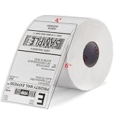 OFFNOVA Thermal Direct Labels, Pack of 500 Roll 4"x6" Shipping Labels with Perforation, Compatibl...