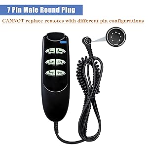 6 Button 7 Pin Hospital Bed Remote