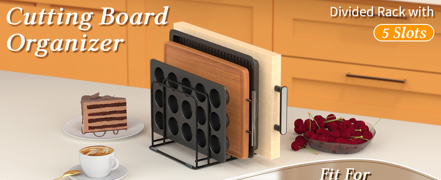 cookie sheet organizer for cabinet cutting board organizer cutting board rack