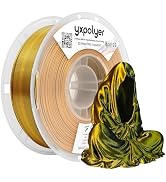 YXPOLYER PLA Filament Dual Color Silk PLA 3D Printer Filament 1.75mm 1kg, Gradient Dualcolor (Bla...