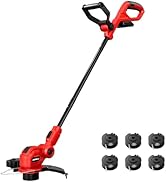 HEINPRO Cordless String Trimmer Compatible with Milwaukee M18 Battery, 12" Electric Weed Wacker, ...