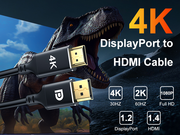 DisplayPort to hdmi cable