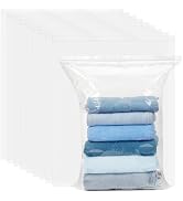 Svaldo 4.72 mil Super Thick 3.5 Gallon Zipper Storage Bags - 16"x19" Large Clear Plastic Bags for...
