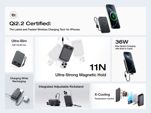 power bank portable charger battery pack power bank magnetic