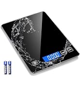 Food Kitchen Scale, Digital Food Scale 22lb/10kg Digital Kitchen Scale Precisely Measures Grams a...