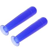2Pcs Blue Handy Silicone Soft Contact Lenses Small Suction Cups Stick,RGP Inserter Remover Cases,...