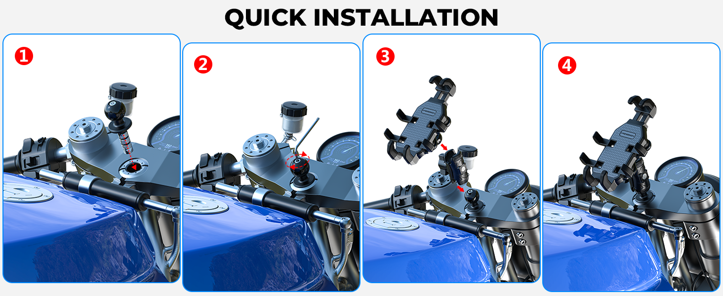 ram motorcycle phone mount
