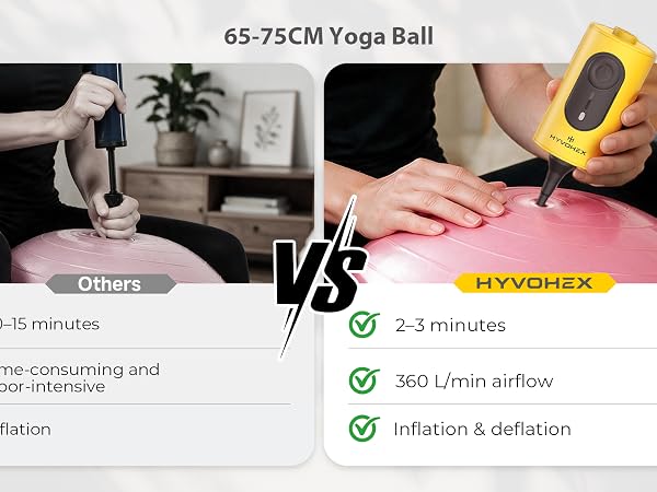 yoga ball pump