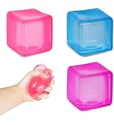 FazaVexior Maltose Squishy Stress Relief Toys, Translucent Squeeze Ice Cube Fidget Toys, Slow Ris...