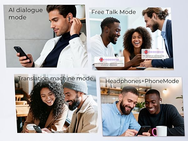 bluetooth earphones translator device translator earbuds real time translation headphones