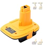 Tulepowceeng DM18D Battery Adapter Compatible with Dewalt 18v Tools, Convert Compatible with Dewa...