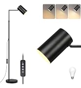 Ldeco Arc Black Floor Lamp for Living Room with Timer, Stepless Dimmable&Height Adjustable Modern...