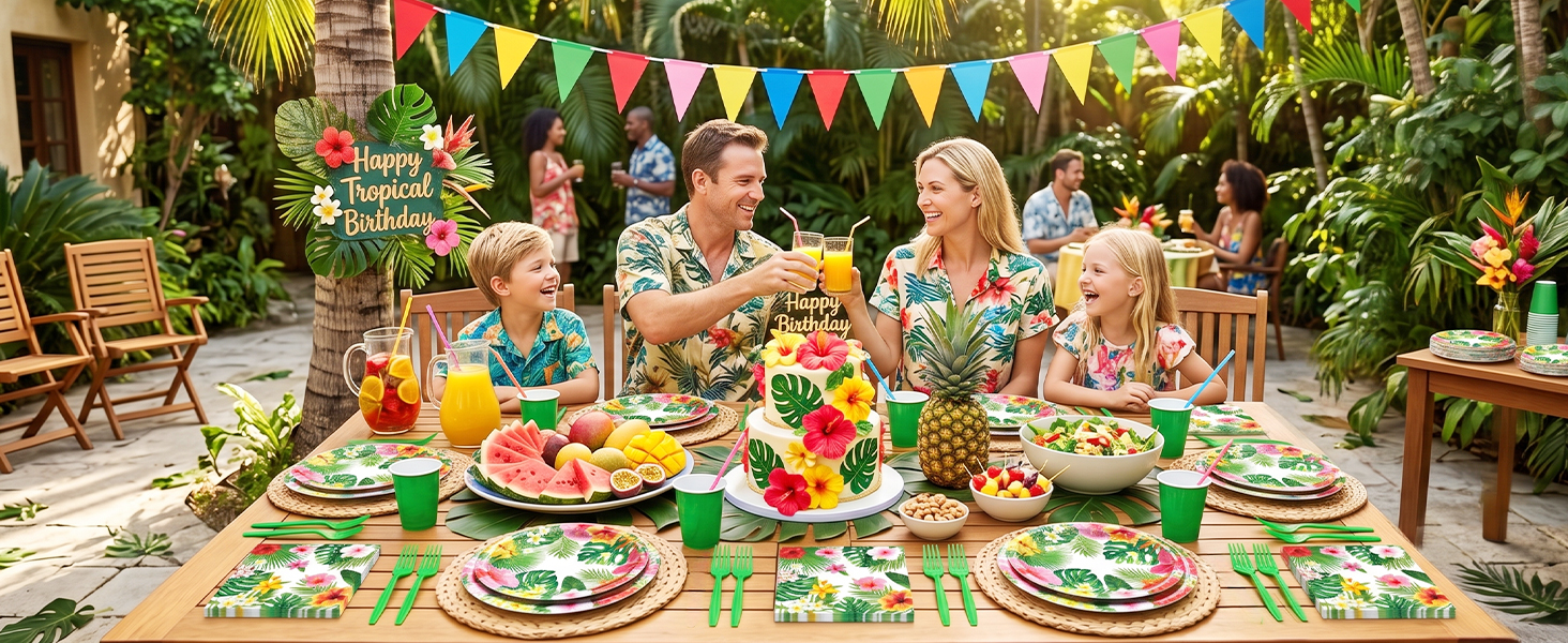 Tropical Luau Tableware