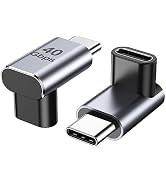 ANDTOBO 90 Degree USB C Adapter, Right Angle USB C Male to Female Extender 240W, USB4 Type C 40Gb...