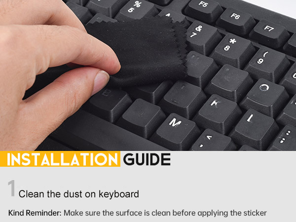 computer keyboard stickers