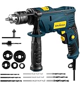 Enventor 7.5 Amp Hammer Drill, 1/2 Inch Electric Drill Hammer, 900W 0-3000RPM Variable Speed, 360...