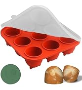 Wilewir 9-Cavity Silicone Frozen Dog Treat Mold with Lid for Woof Pupsicle & Power Chewer Pupsicl...