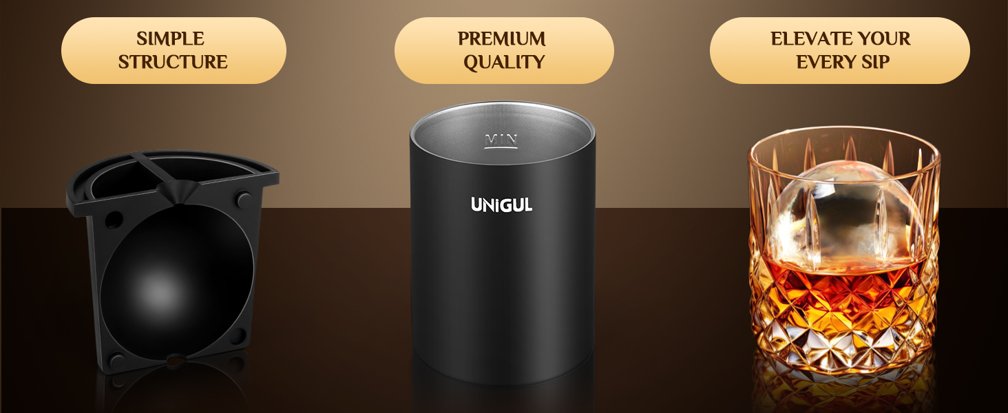 UNIGUL Clear ice cube maker
