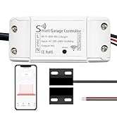 Smart Garage Door Opener, Universal WiFi Garage Door Remote Controller with Smartphone App Contro...