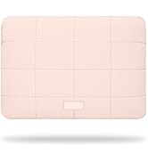 Linpr Puffy Laptop Sleeve 14 Inch Matte Pink, Waterproof Carrying Case Bag for Women, Fluffy Comp...