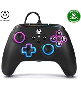 PowerA Advantage Wired Controller for Xbox Series X|S with Lumectra - Black, gamepad, wired video...