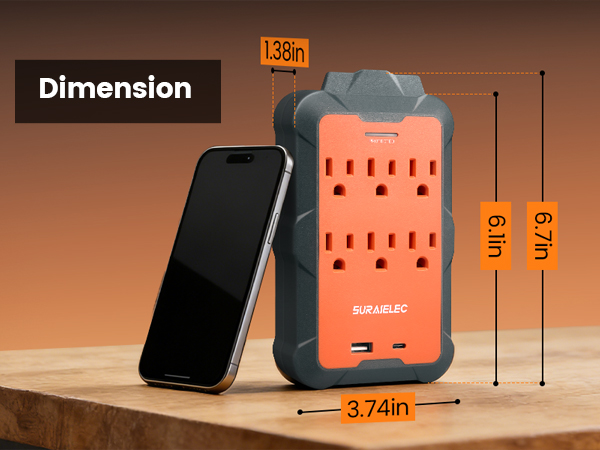 Outlet Extender with USB