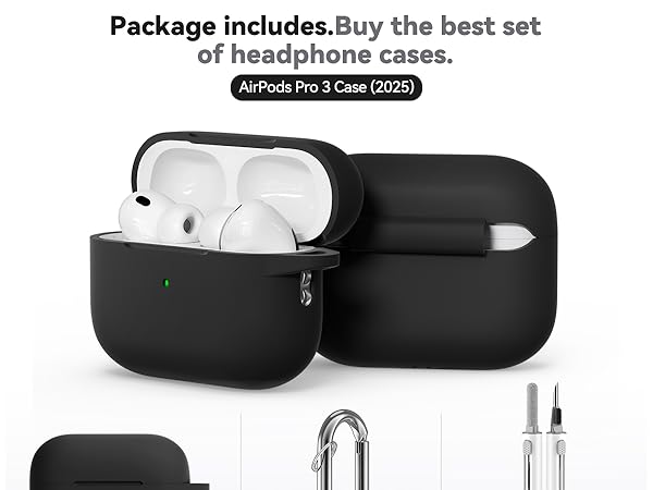 for AirPods Pro 3 Case 2025 with Cleaner Kit