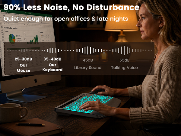 Silent keyboard
