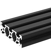 uxcell V Slot 2060 Aluminum Extrusion Profile European Standard 250mm x 60mm Anodized Black Linea...