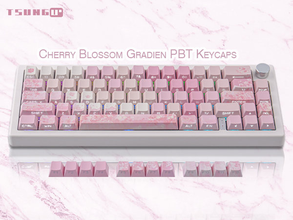 pink keycaps set