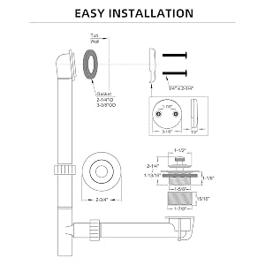 tub drain kit